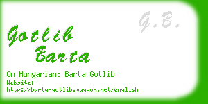 gotlib barta business card